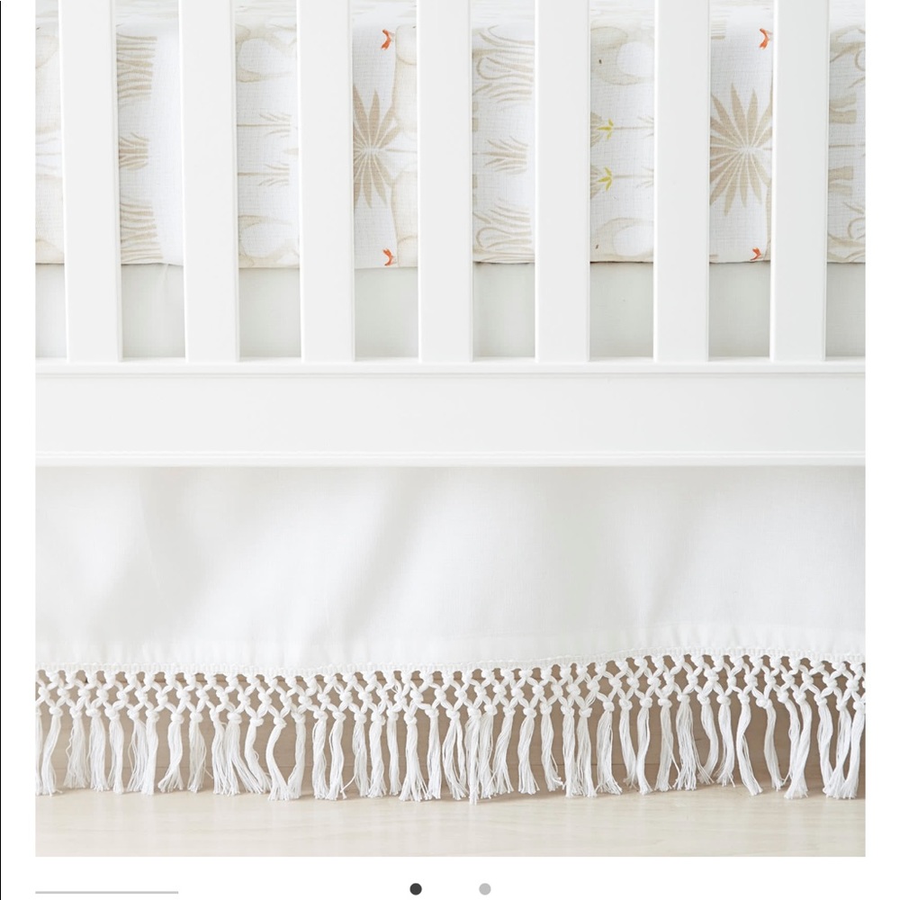 Serena and Lily Boho Fringe Crib Skirt